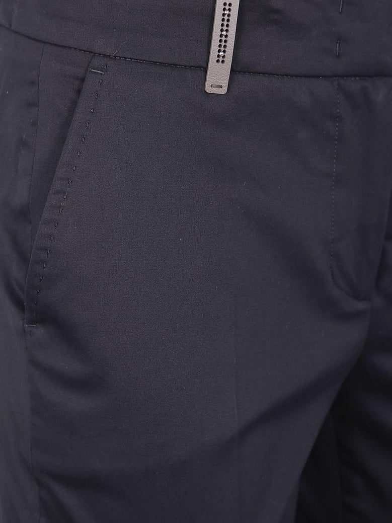 light cotton satin stretch trousers by Selfnex