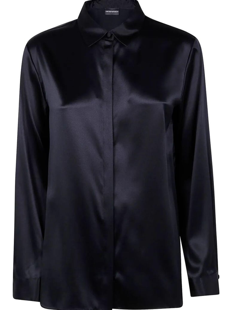 long sleeved silk blend shirt by Selfnex