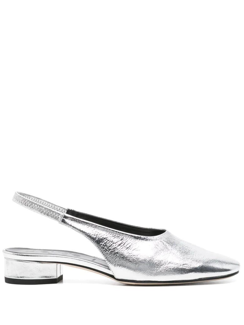 dua crackle laminated calf leather silver by Selfnex