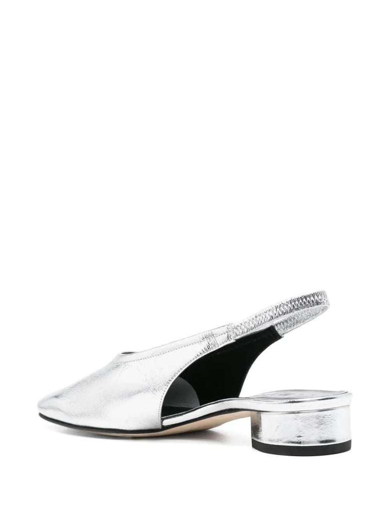dua crackle laminated calf leather silver by Selfnex