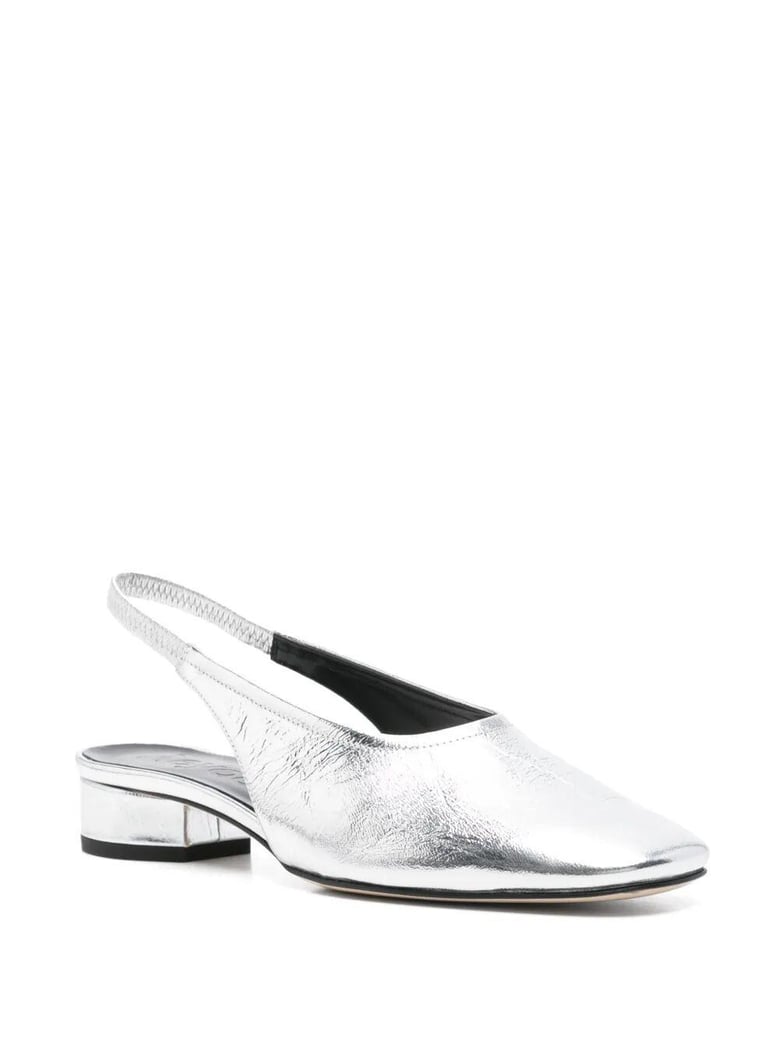 dua crackle laminated calf leather silver by Selfnex
