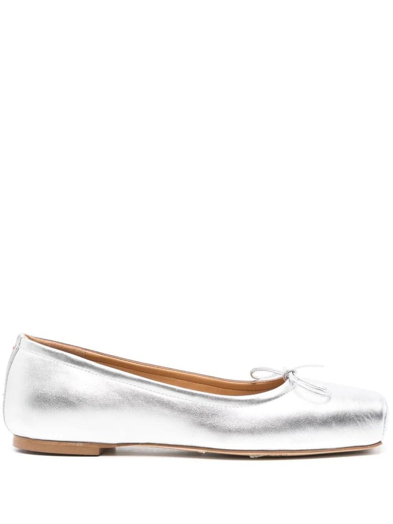 gabriella laminated nappa leather silver by Selfnex