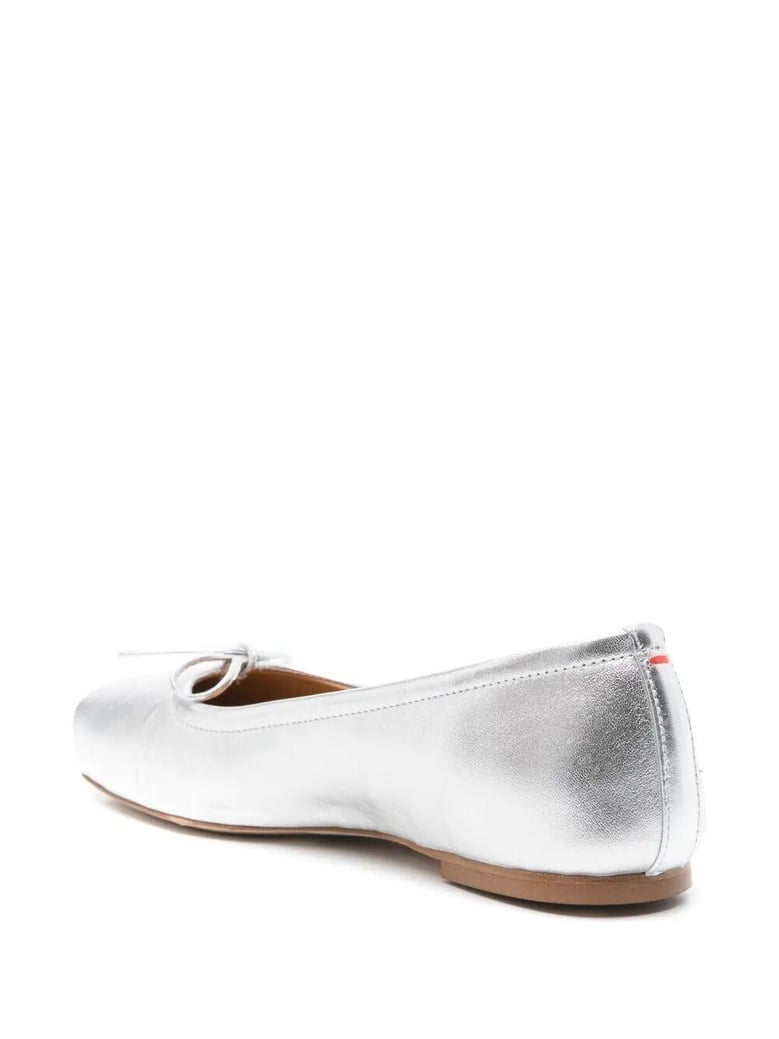 gabriella laminated nappa leather silver by Selfnex