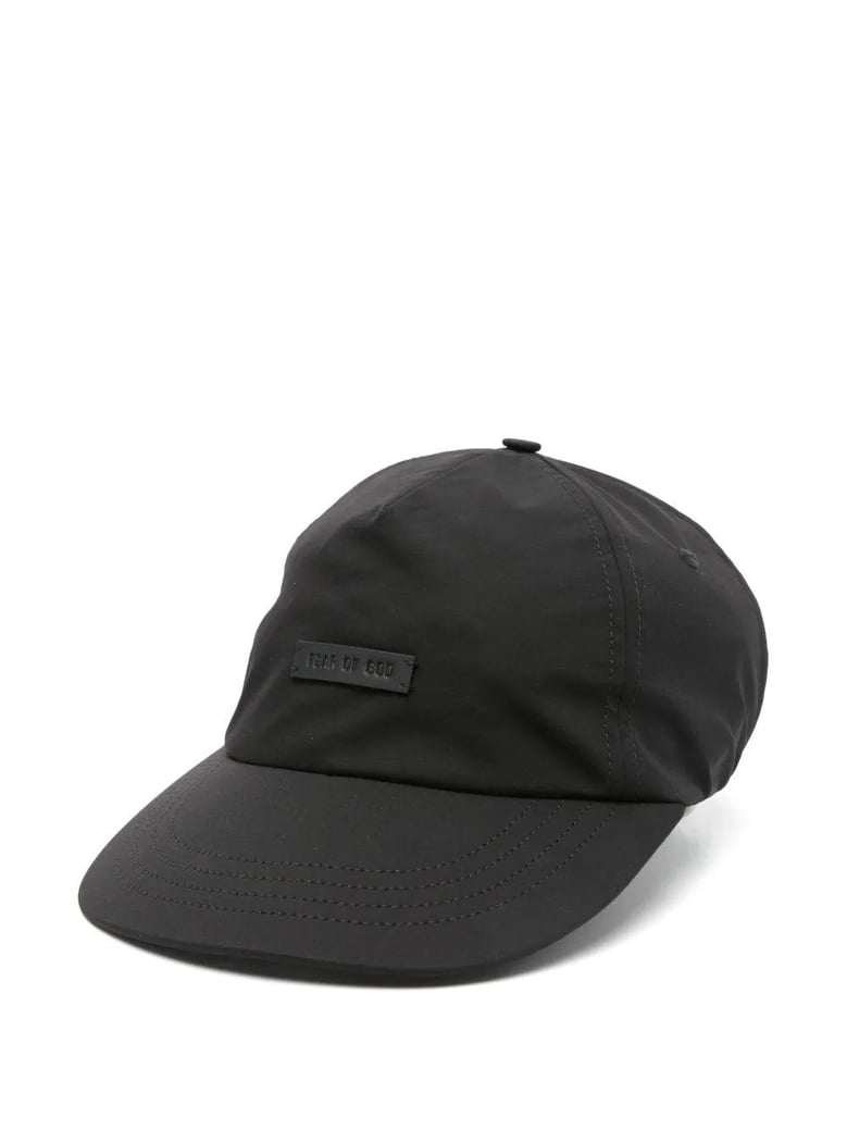 black nylon baseball cap by Selfnex