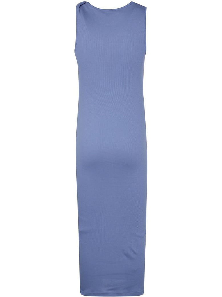 anchor embroidery twisted strap dress by Selfnex