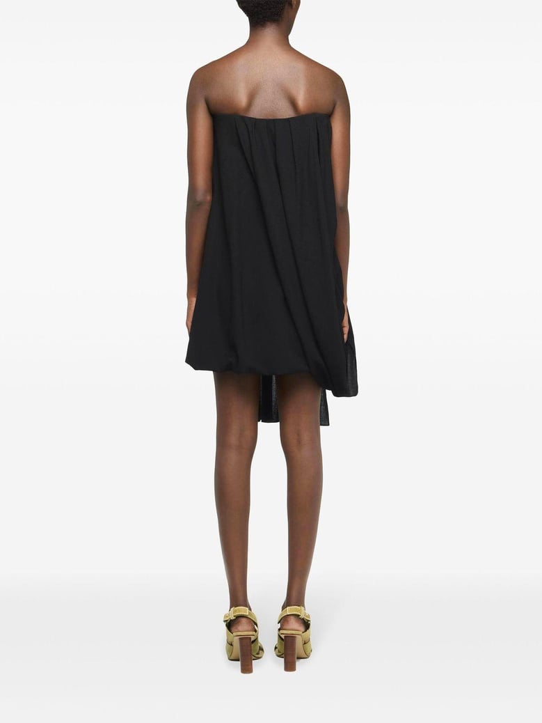 draped bustier dress by Selfnex