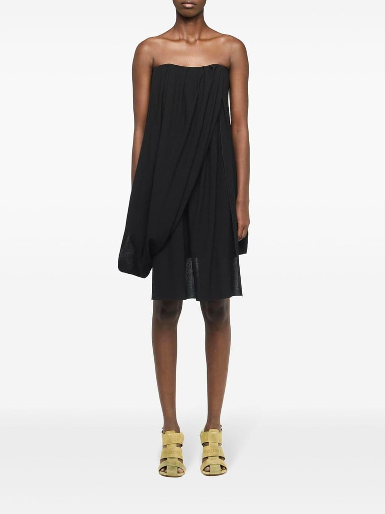 draped bustier dress by Selfnex