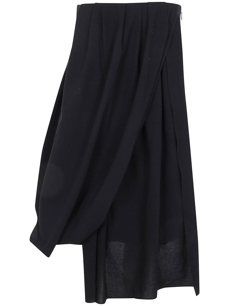 draped bustier dress by Selfnex