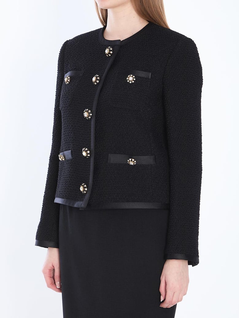 wool blend tweed jacket by Selfnex