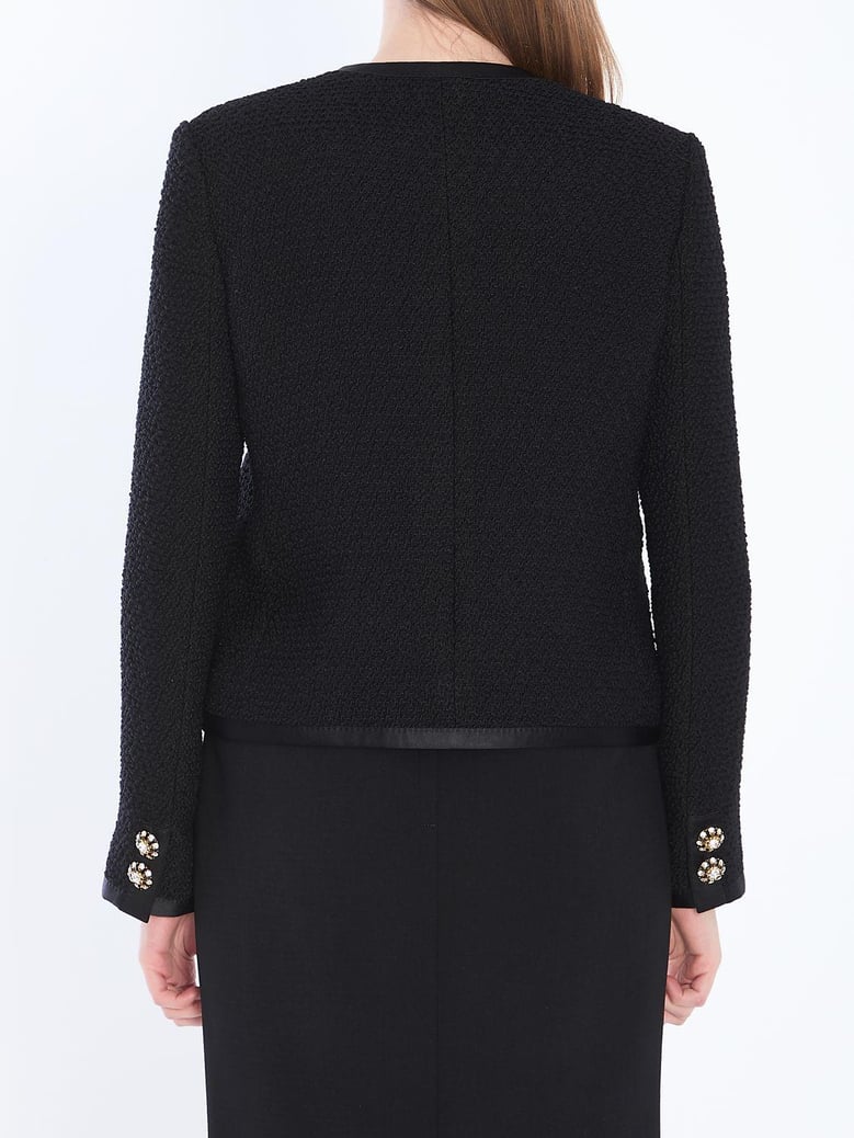 wool blend tweed jacket by Selfnex
