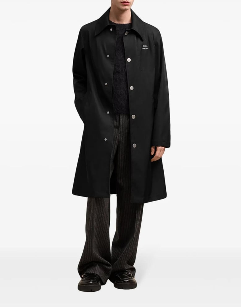 technical twill logo raincoat by Selfnex