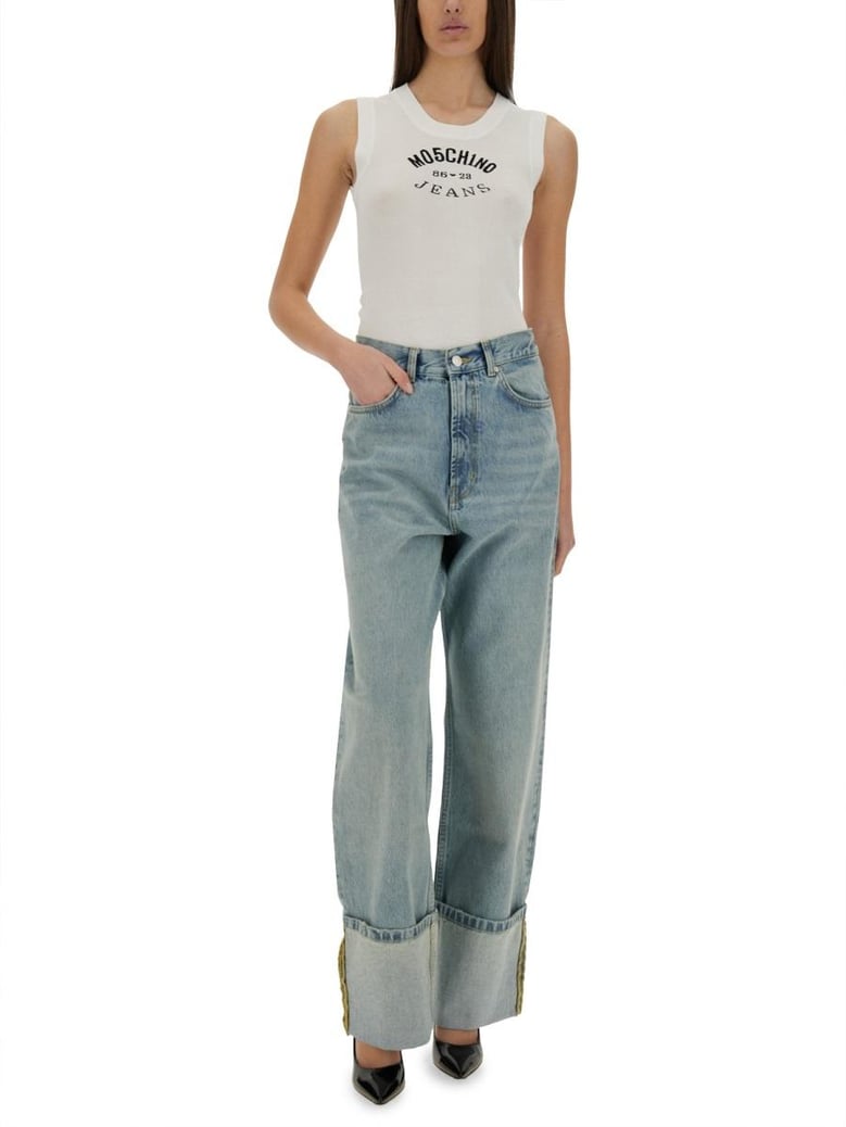 knit top with inlay logo by Selfnex