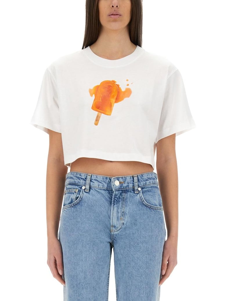 icecream print cropped tshirt by Selfnex