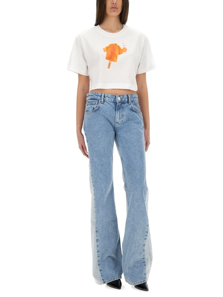 icecream print cropped tshirt by Selfnex