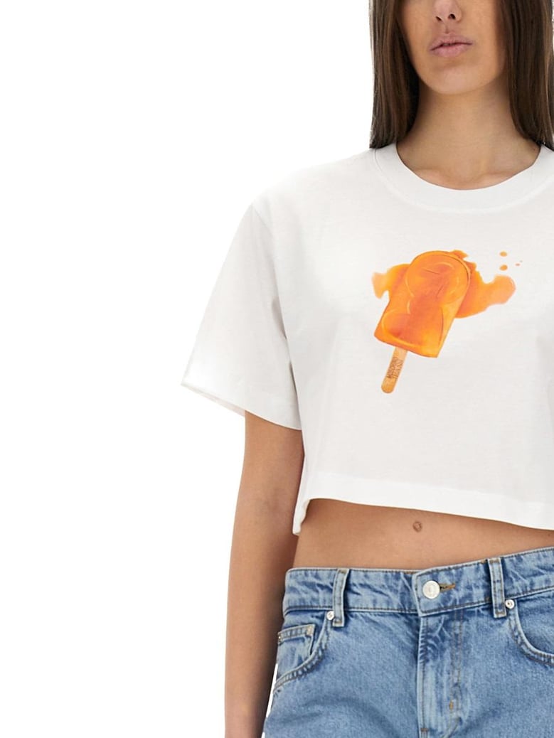 icecream print cropped tshirt by Selfnex