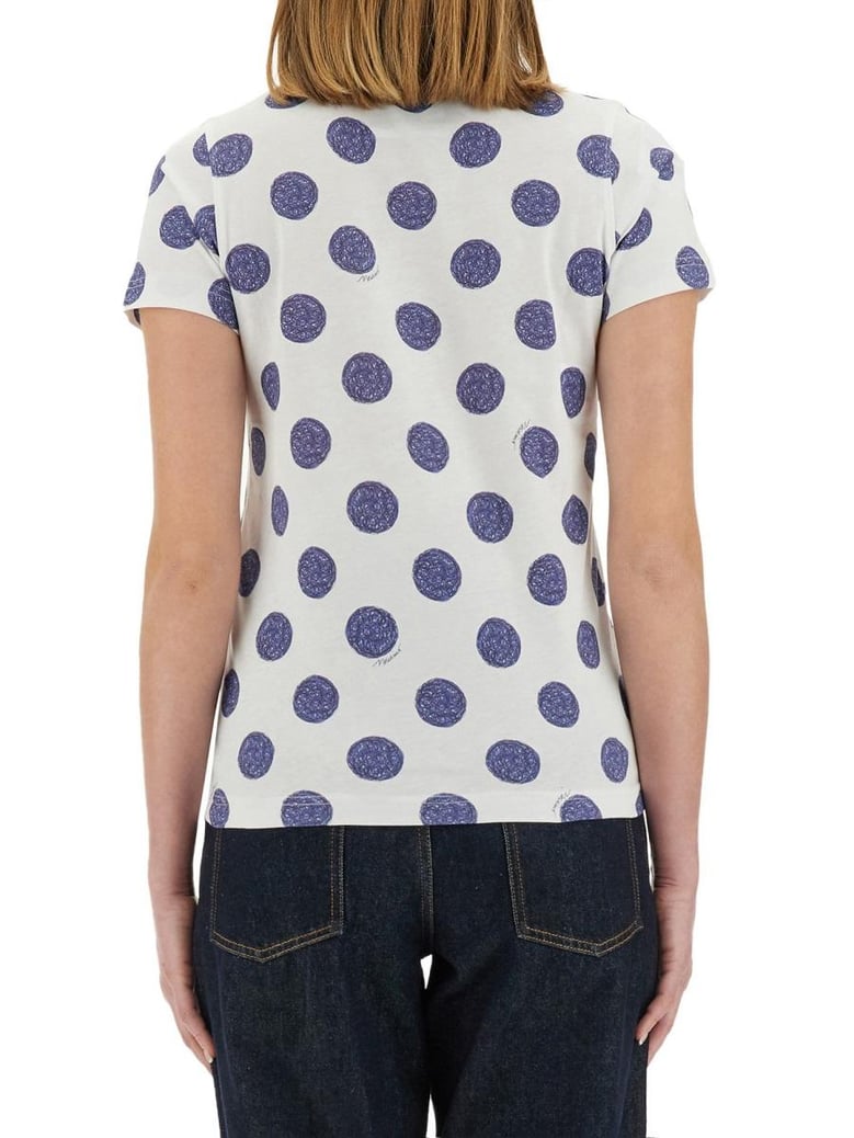 ballpoint pen polka dots tshirt by Selfnex