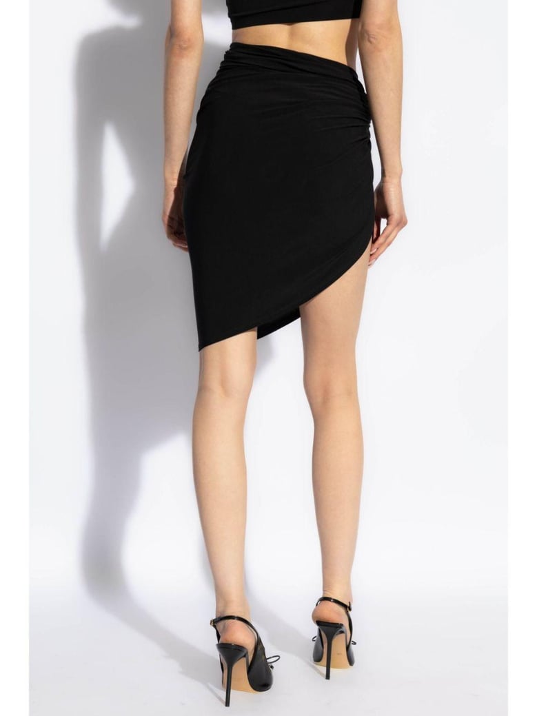 the drapeado mini skirt by Selfnex
