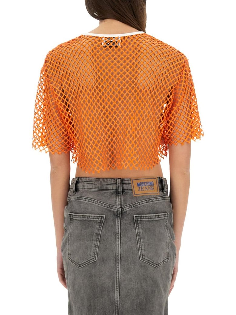 cropped mesh top by Selfnex