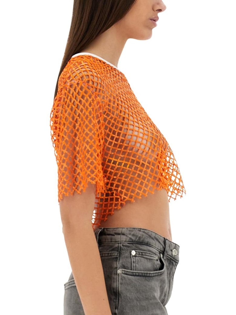 cropped mesh top by Selfnex