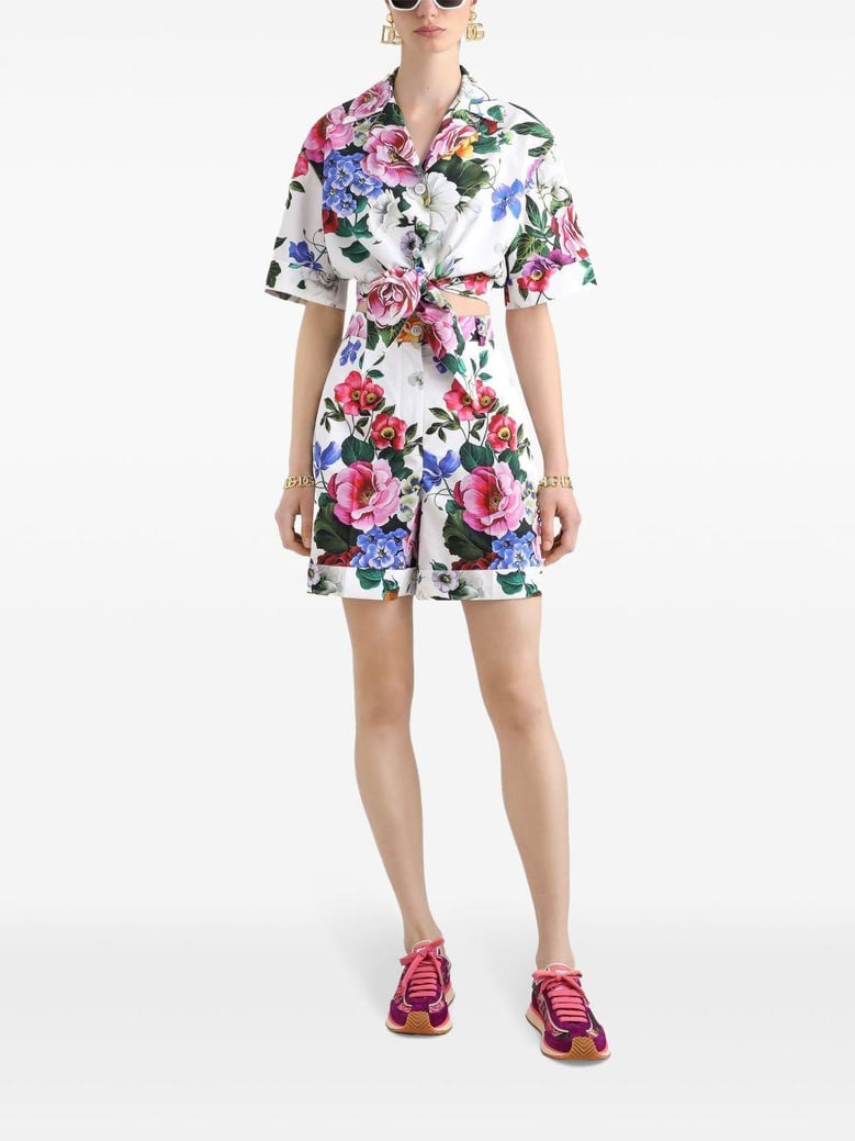 shorts with floral print by Selfnex