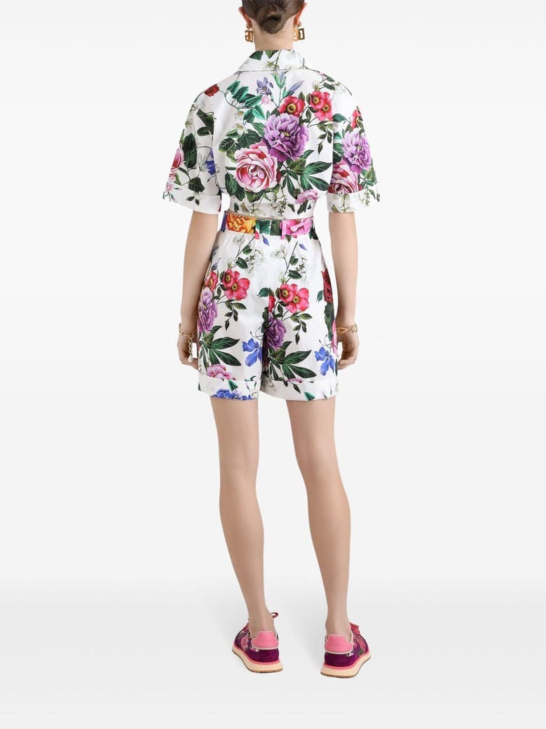 shorts with floral print by Selfnex