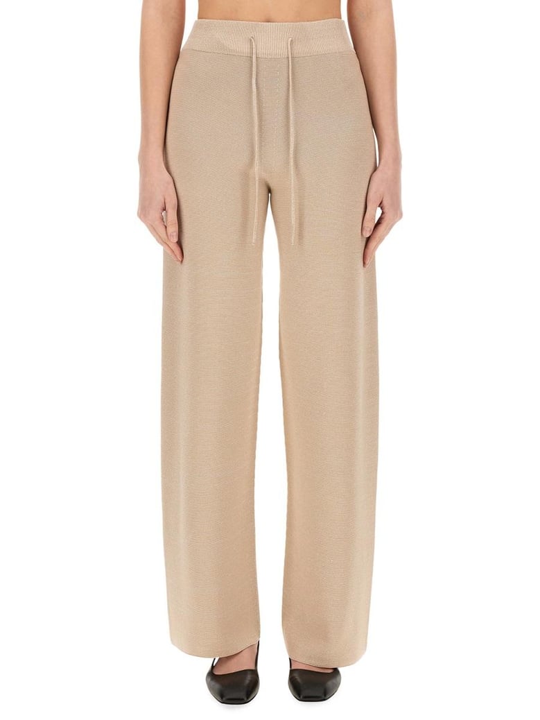 organic cotton and lurex pants by Selfnex