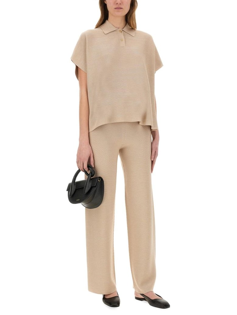 organic cotton and lurex pants by Selfnex