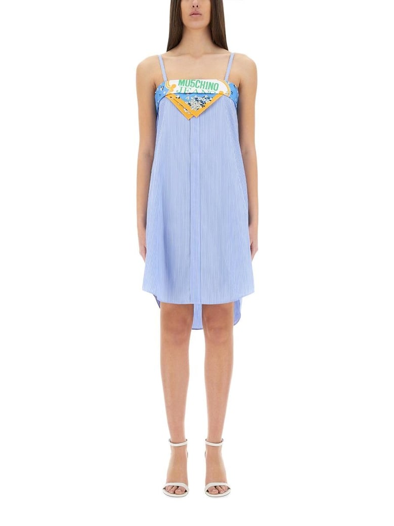 patchwork cotton dress by Selfnex