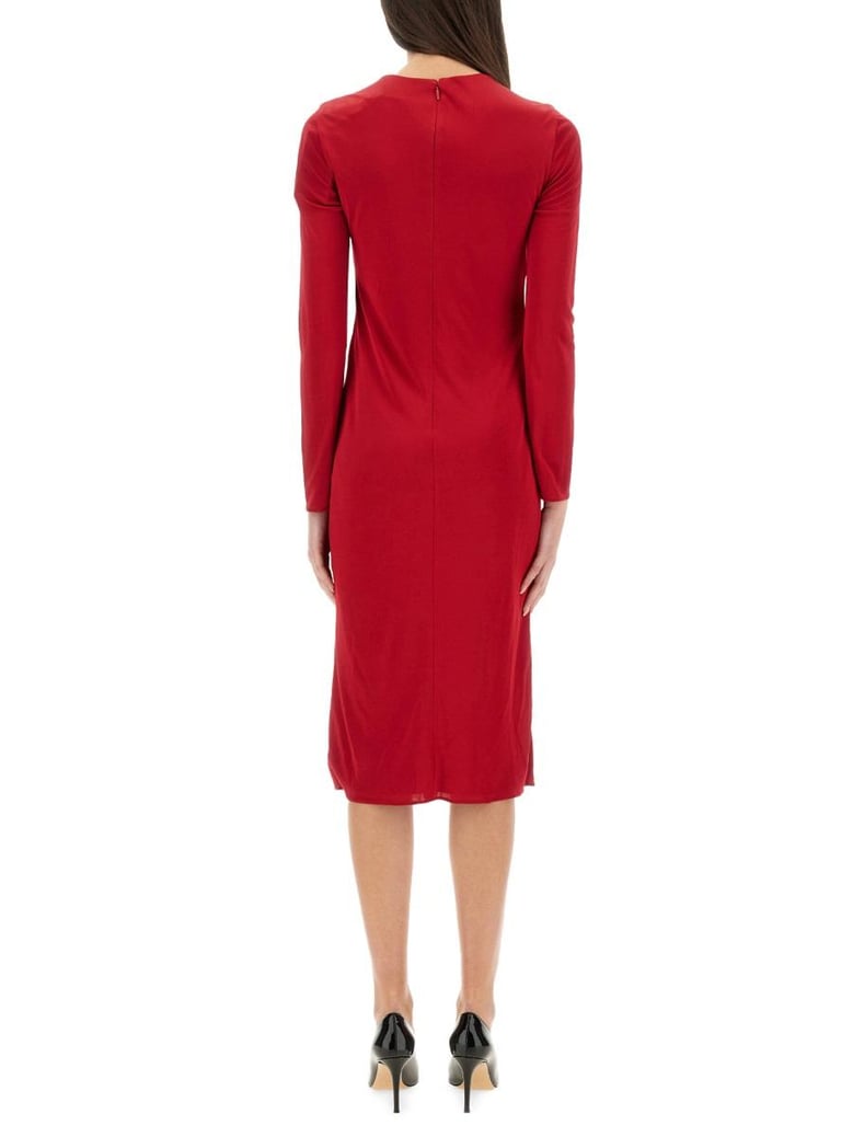 safety pin midi dress by Selfnex