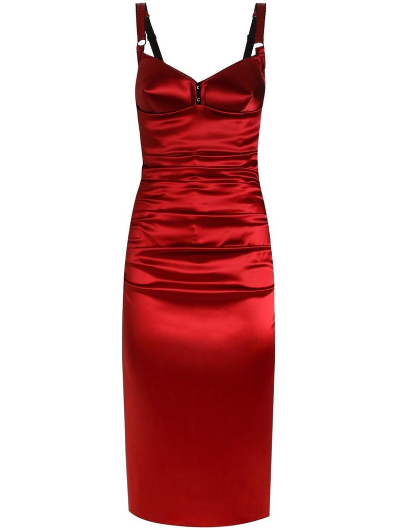 longuette dress with cone cups by Selfnex
