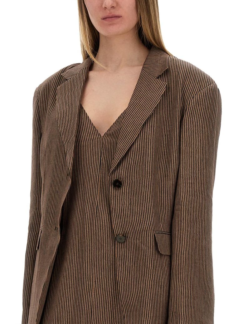 micro stripes blazer by Selfnex