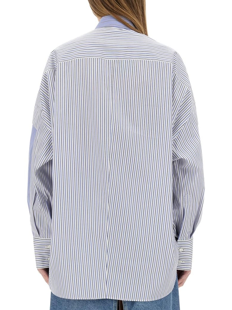 mixed stripe shirt by Selfnex