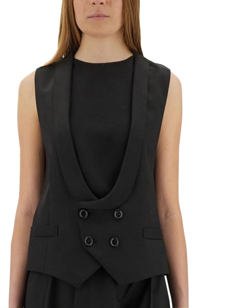 virgin wool vest by Selfnex