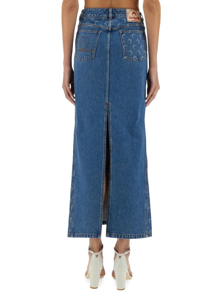 moon laser long skirt by Selfnex