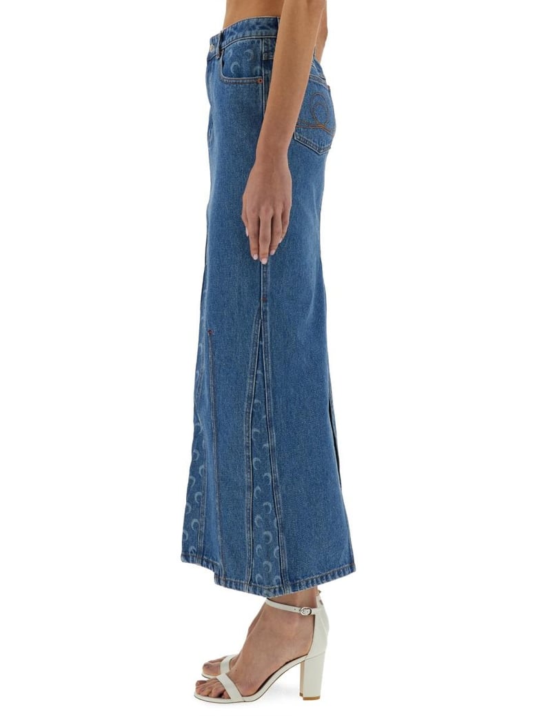 moon laser long skirt by Selfnex