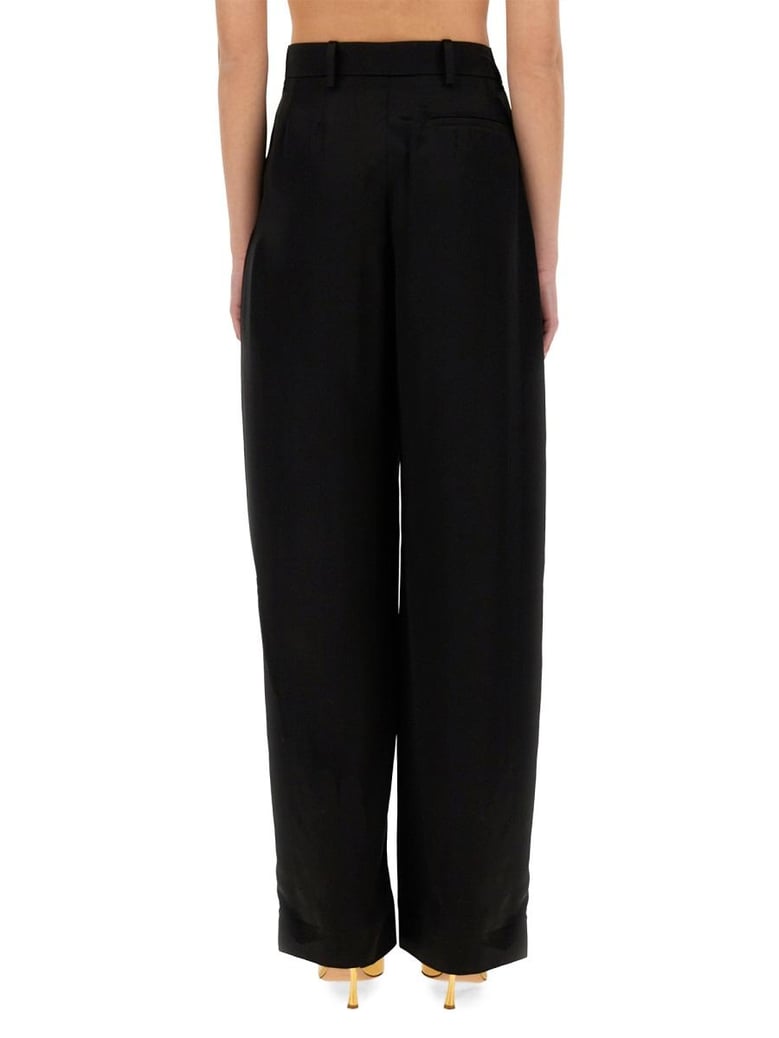 wideleg pants with pleat by Selfnex