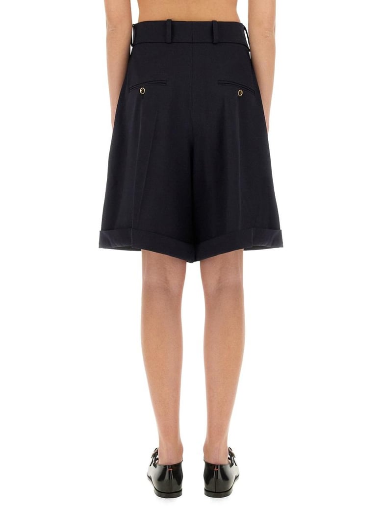 wool bermuda shorts by Selfnex