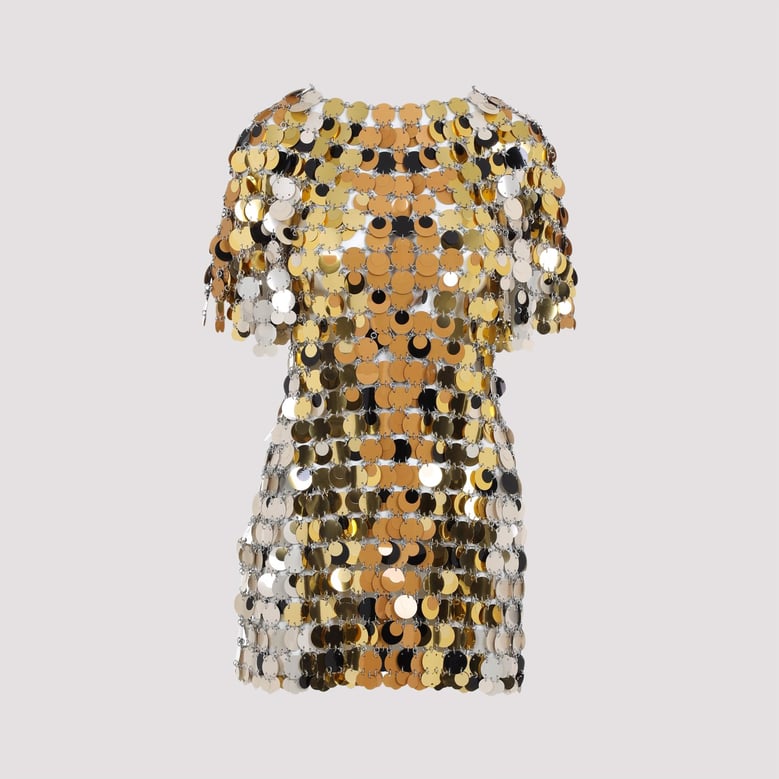sparkle discs mini dress by Selfnex