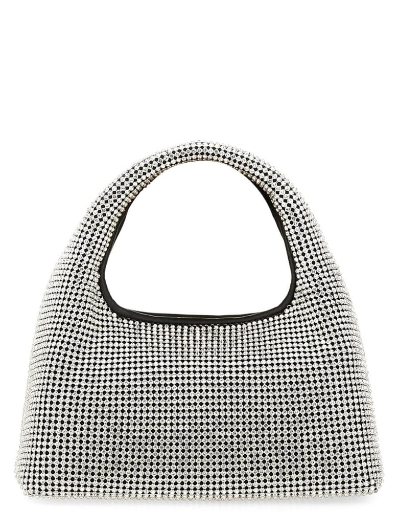 the sack crystal embellished mini hobo bag by Selfnex