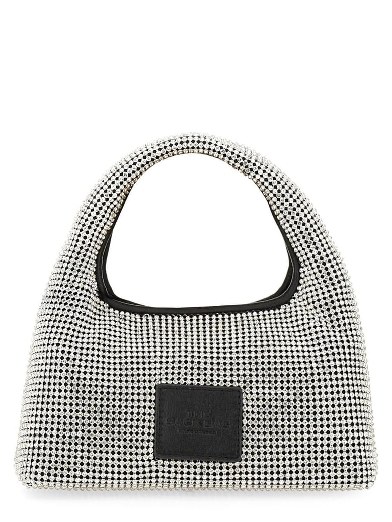 the sack crystal embellished mini hobo bag by Selfnex