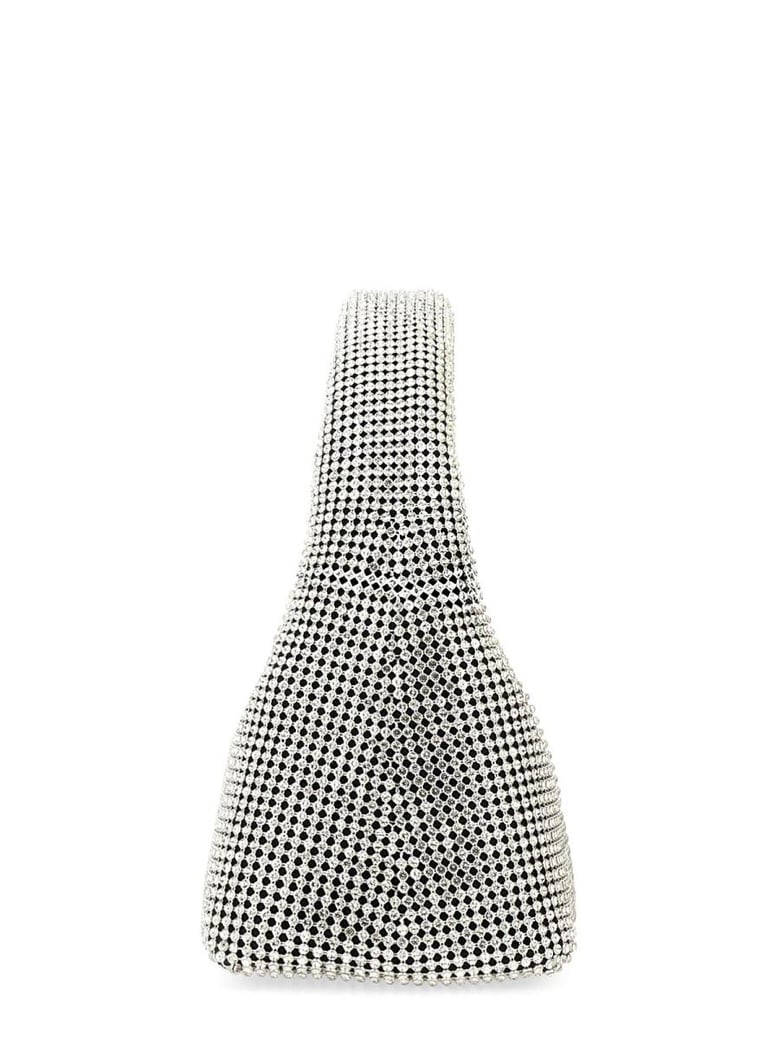the sack crystal embellished mini hobo bag by Selfnex