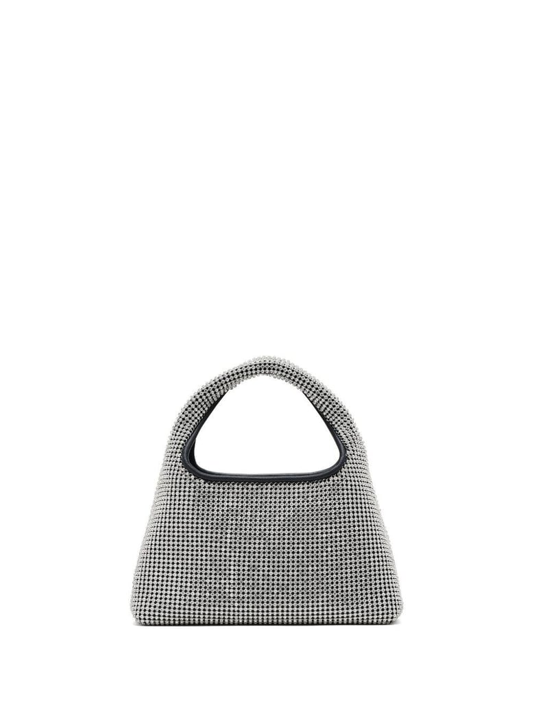 the sack crystal embellished mini hobo bag by Selfnex