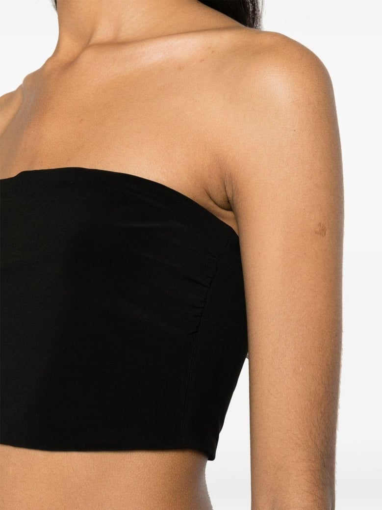 strapless cropped top by Selfnex