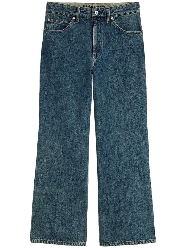 denim wide-leg jeans by Selfnex