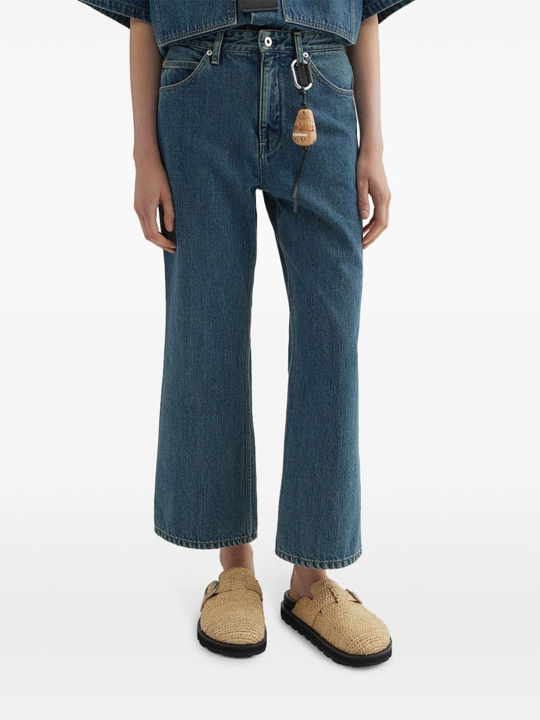 denim wide-leg jeans by Selfnex