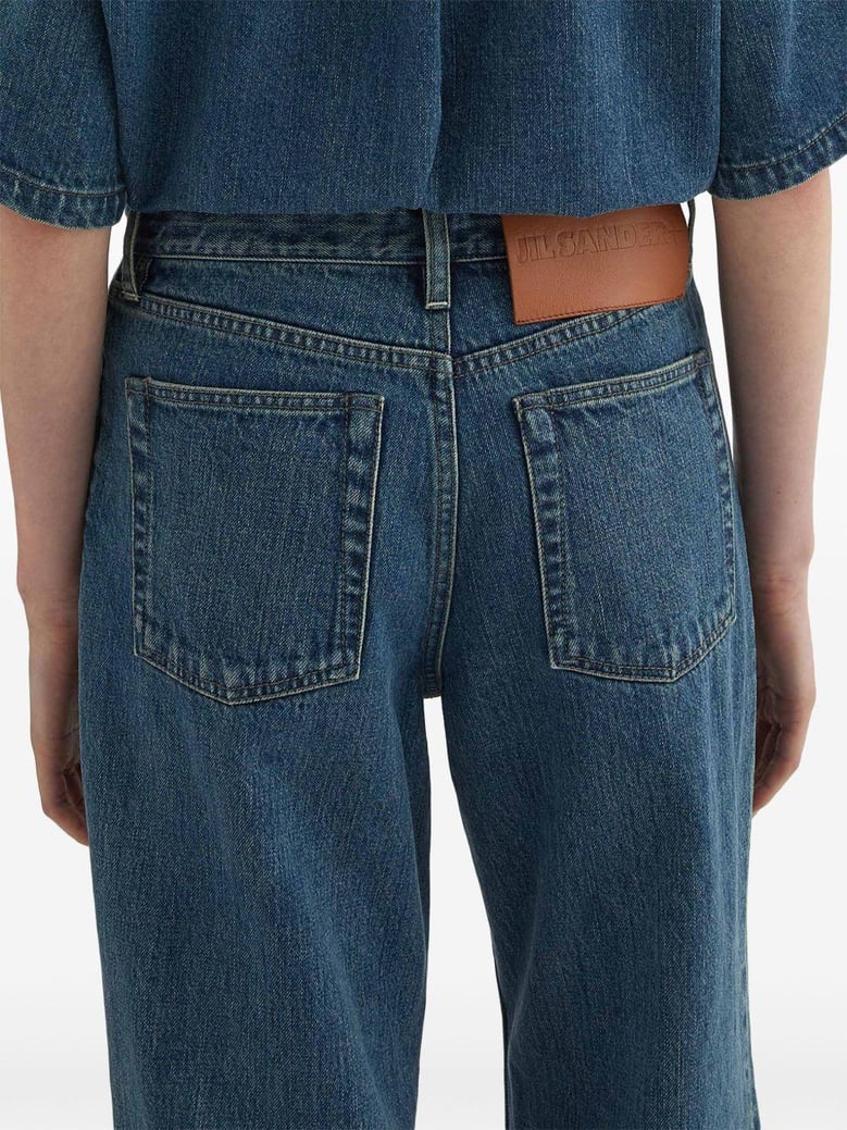 denim wide-leg jeans by Selfnex