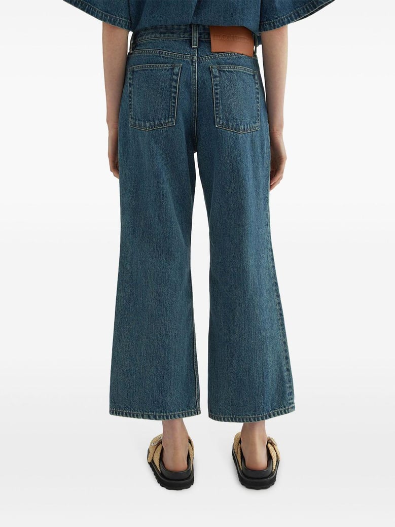 denim wide-leg jeans by Selfnex