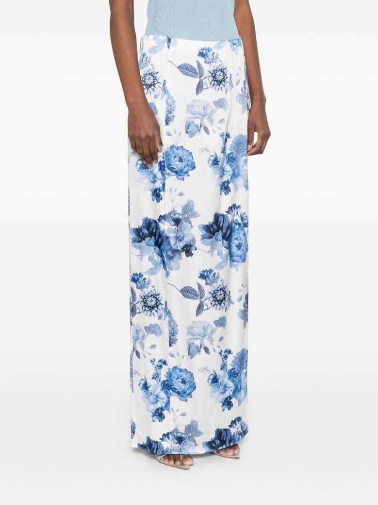 stephine printed long skirt by Selfnex