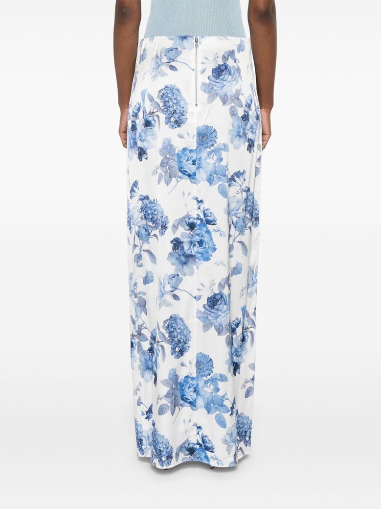 stephine printed long skirt by Selfnex