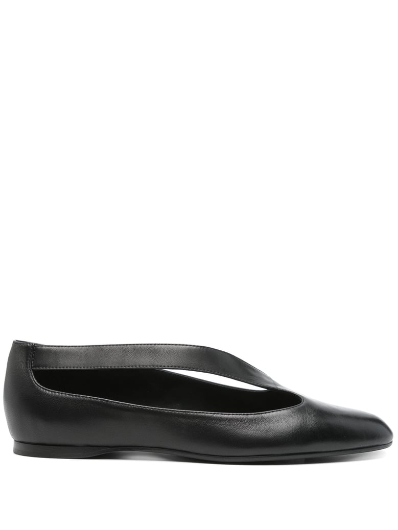 black side cut diana ballerina by Selfnex